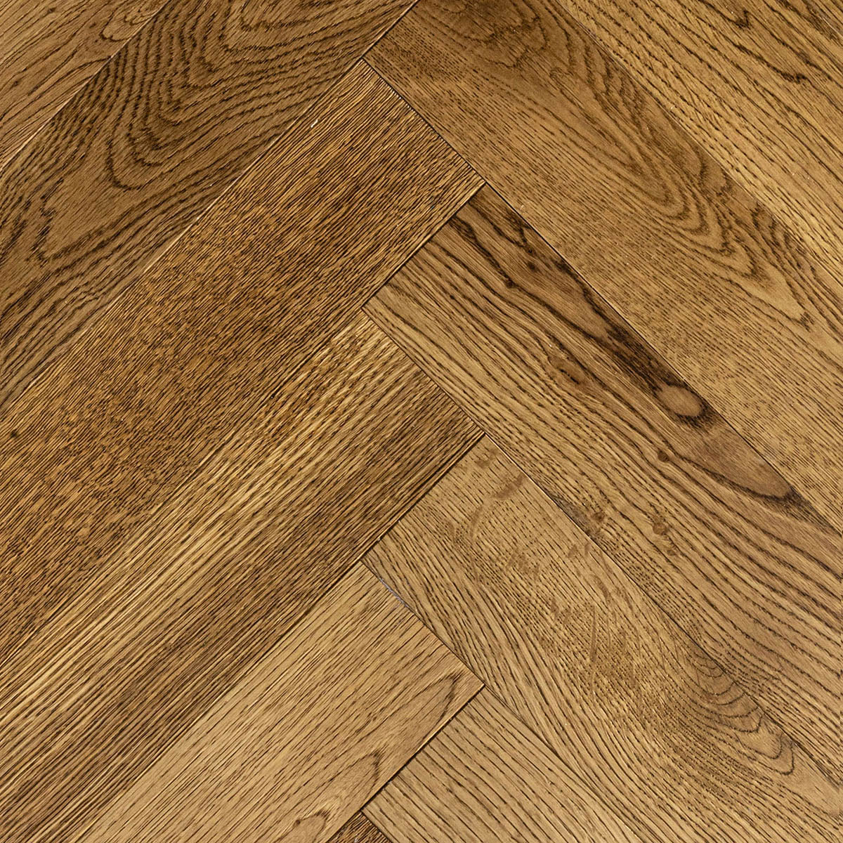 Bourne Road - Rustic Grade Medium Oak Herringbone Floor