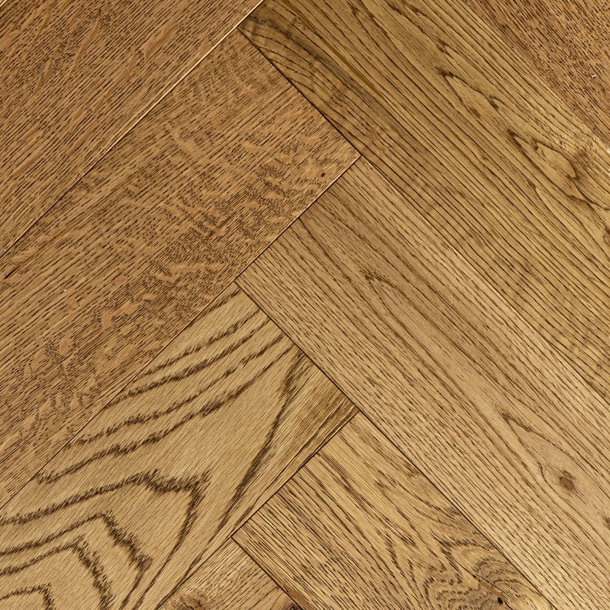 Albert Mews - Brown Herringbone Real Wood Floor 