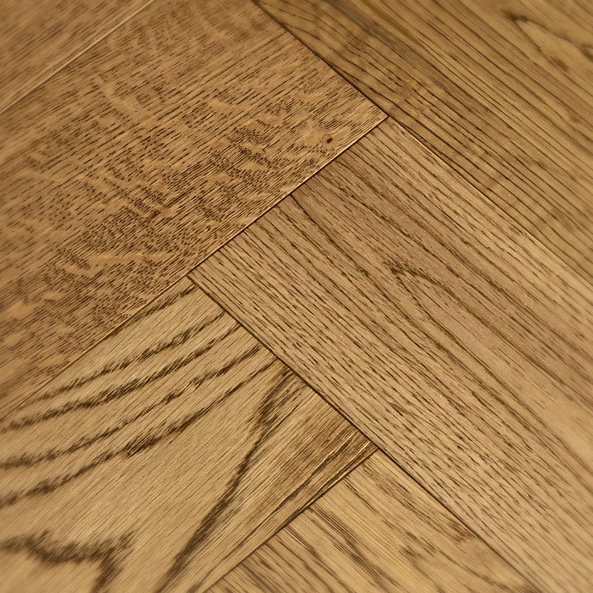 Albert Mews - Brown Herringbone Real Wood Floor 