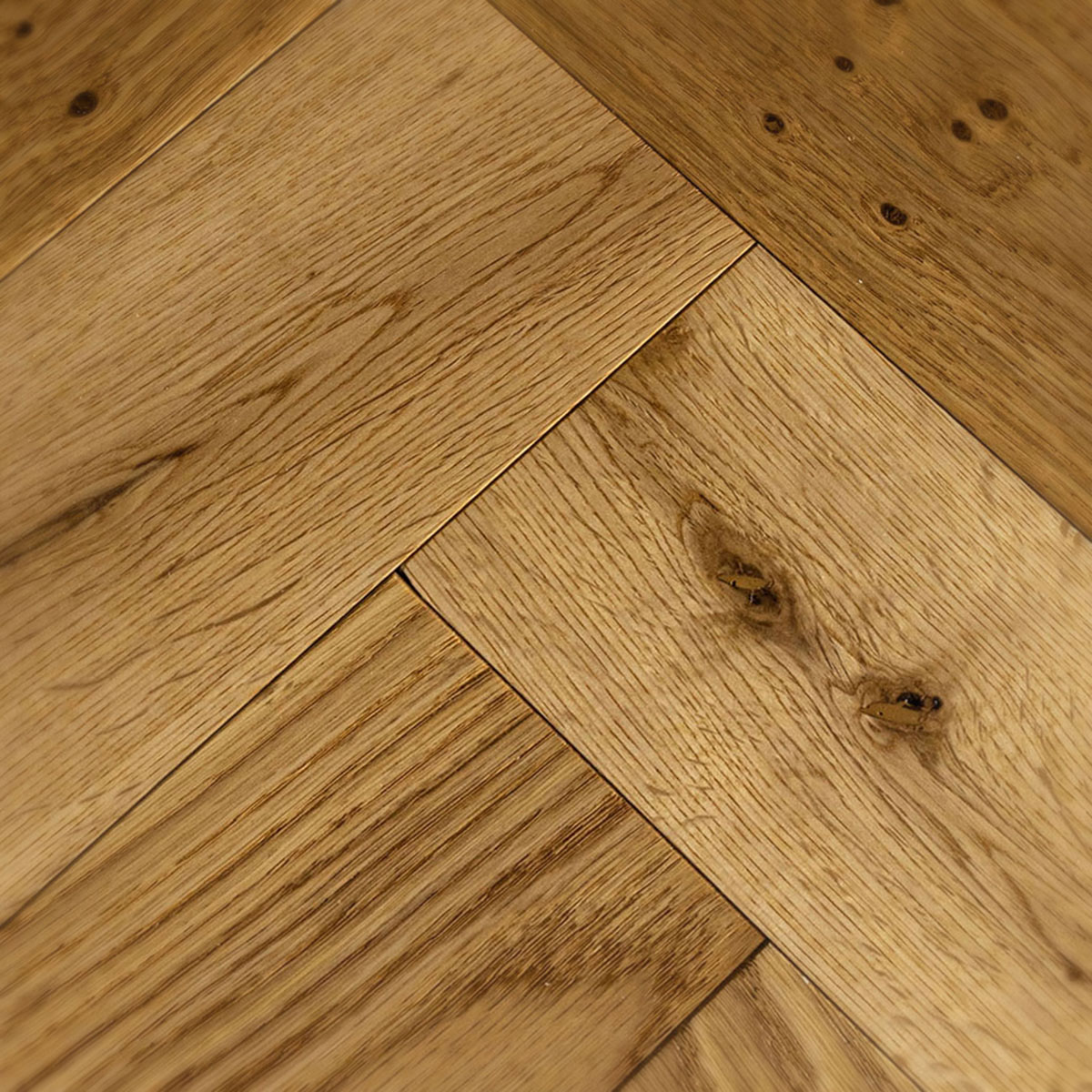 Darsham Place - Brushed Oiled Herringbone Wood Floor 