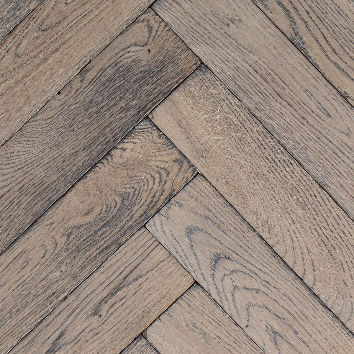Chelsea Square - Solid Oak Polished Herringbone Floor