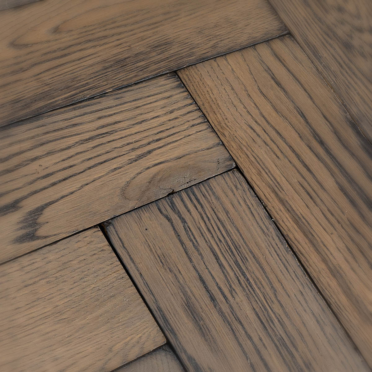 Vine Lane - Solid Oak Distressed Herringbone Floor