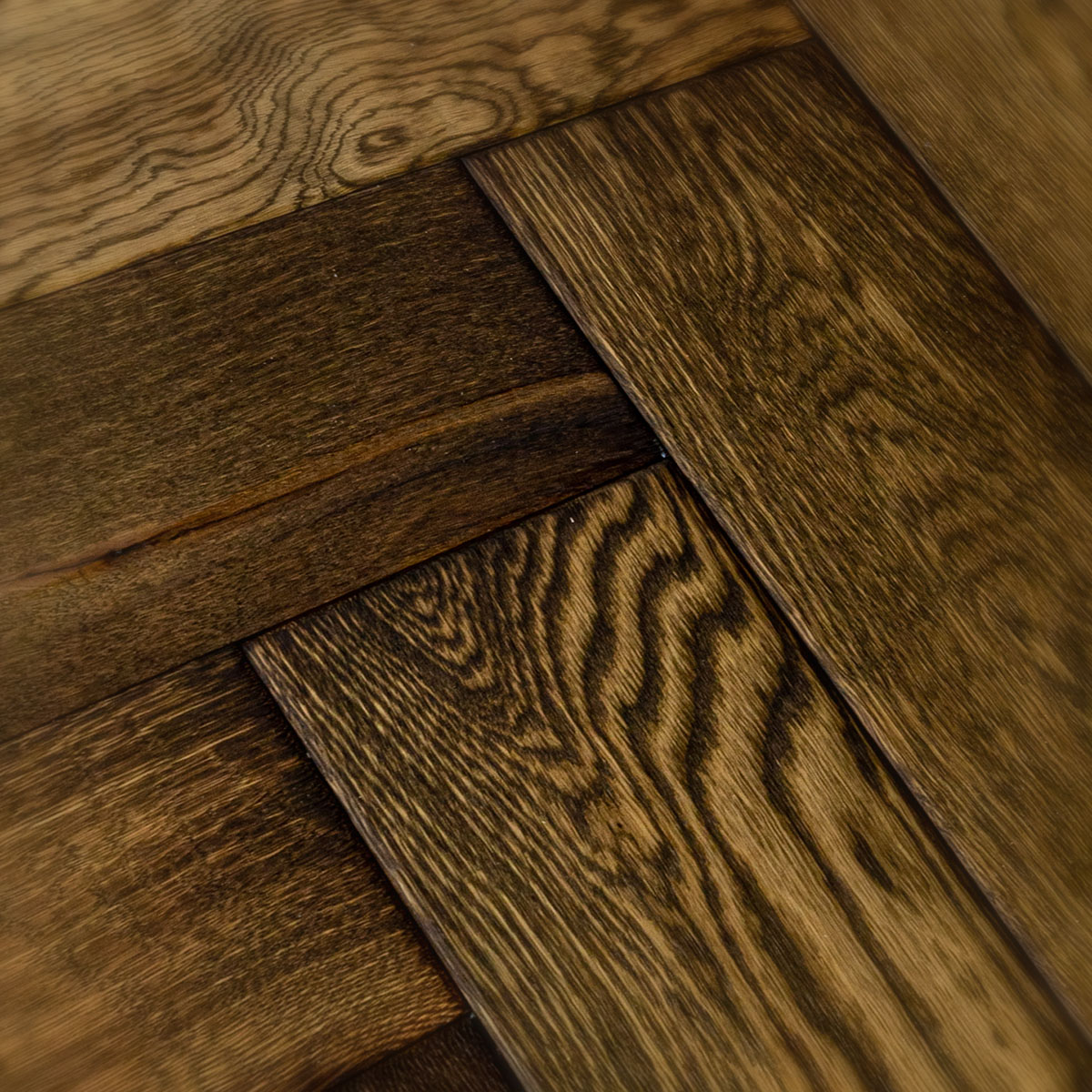 Luxford Herringbone - Distressed European Oak Herringbone Floor