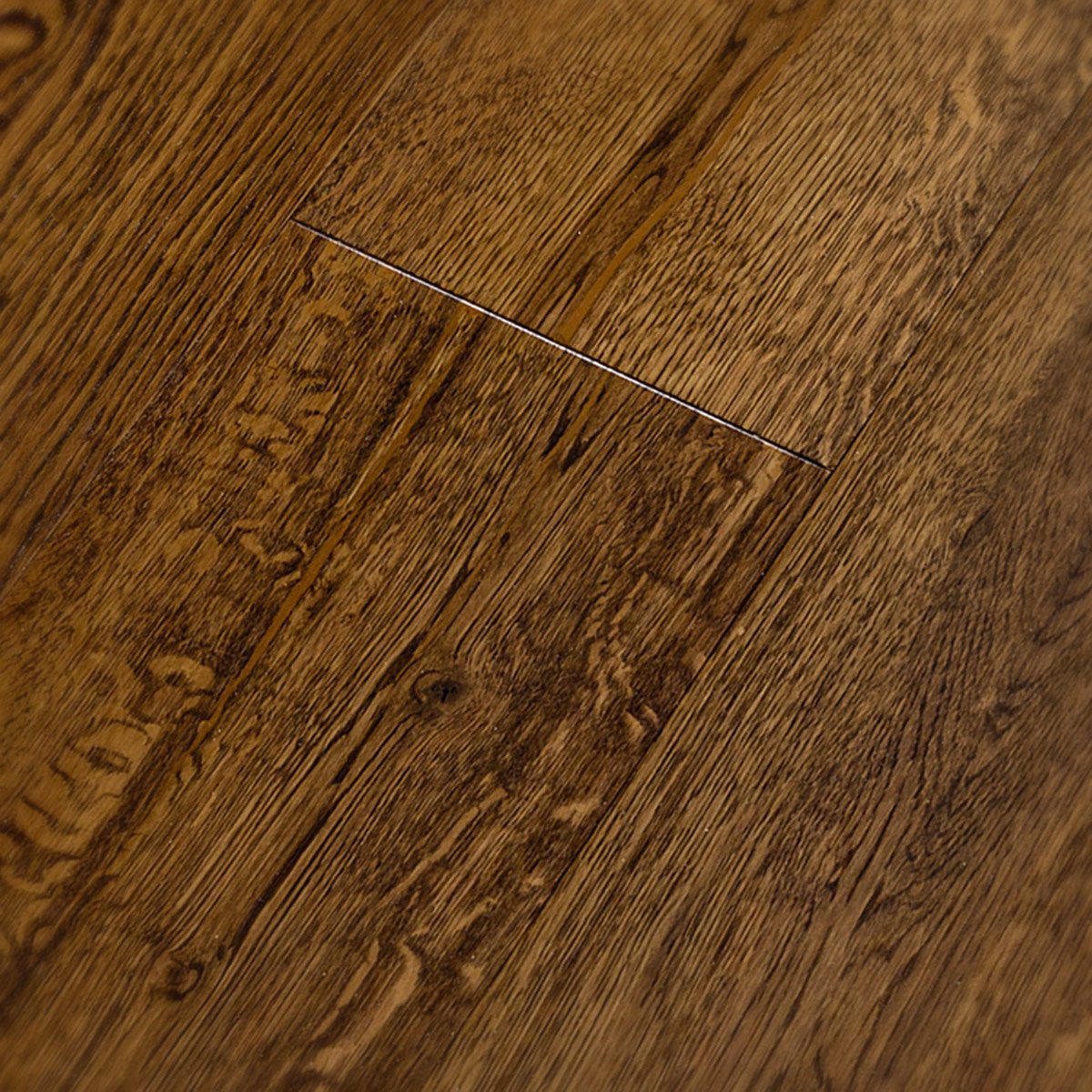 Triton Walk - Brushed Rustic Grade Oak Plank Floor