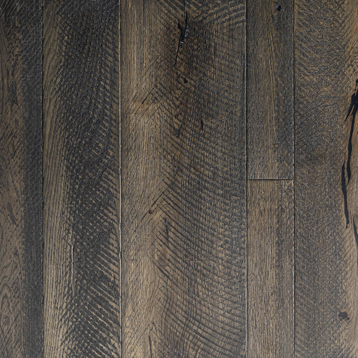 Thornbridge - Brushed, Distressed Mixed Width Oak Floor