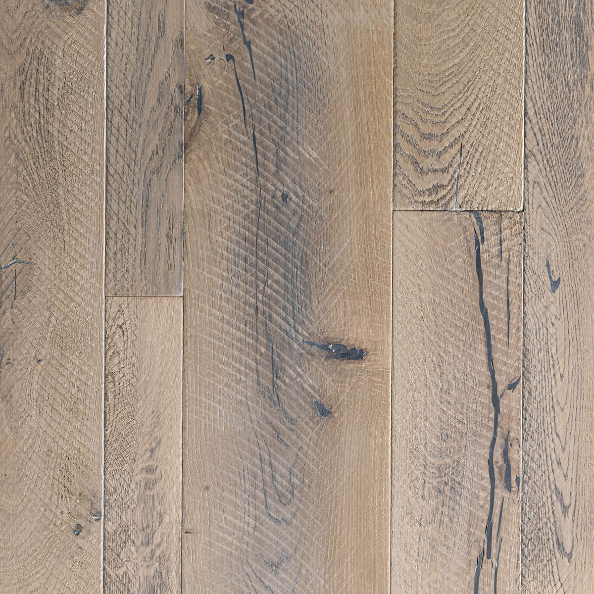 Thornbridge - Brushed, Distressed Mixed Width Oak Floor