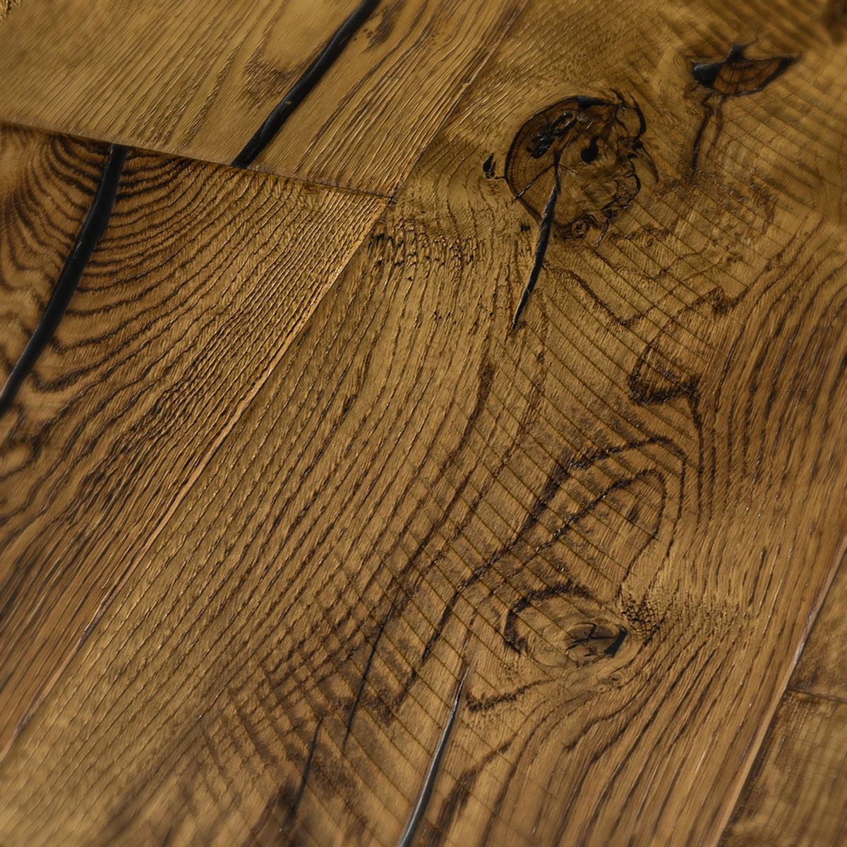 Wallace Drive - Brushed, Distressed Mixed Width Oak Floor