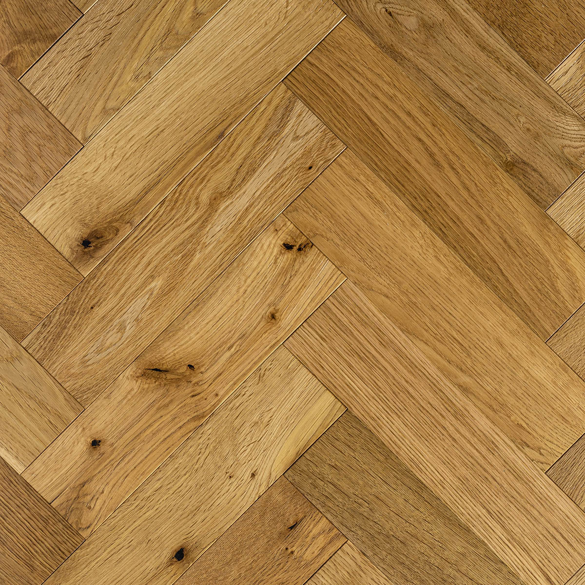Adderley Place - Rustic-Grade Oak Herringbone Floor 280mm x 70mm