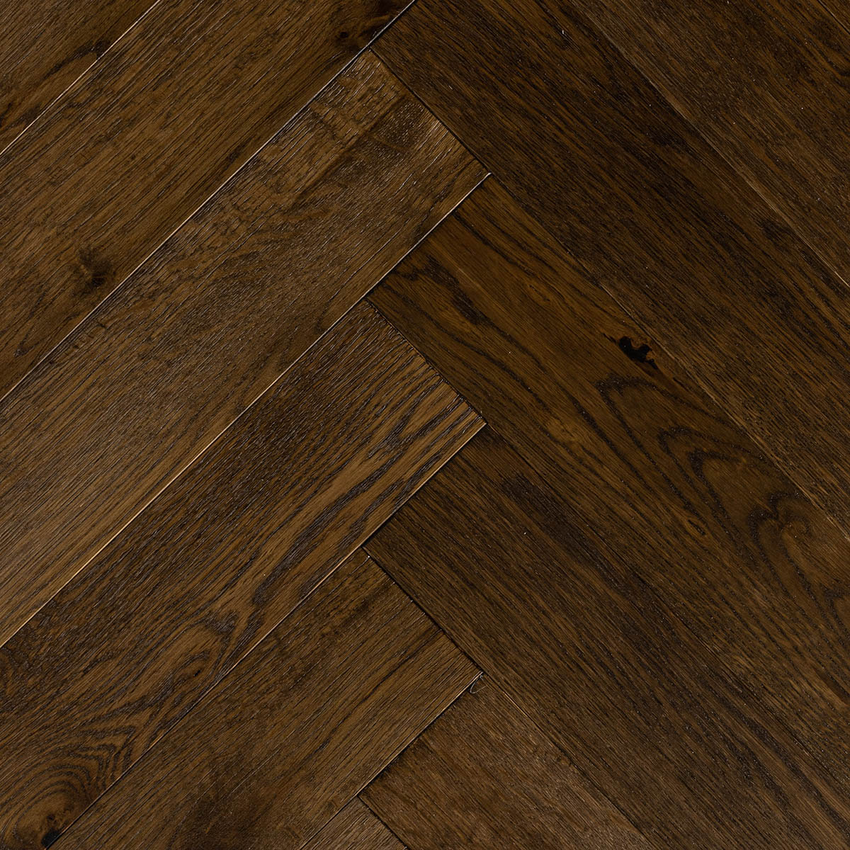 Beechfields - Rustic-Grade Oak Herringbone Floor 280mm x 70mm