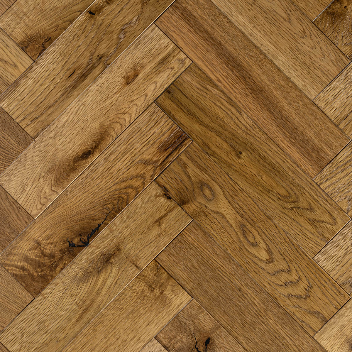 Coton Rise - Rustic-Grade Oak Herringbone Floor 280mm x 70mm