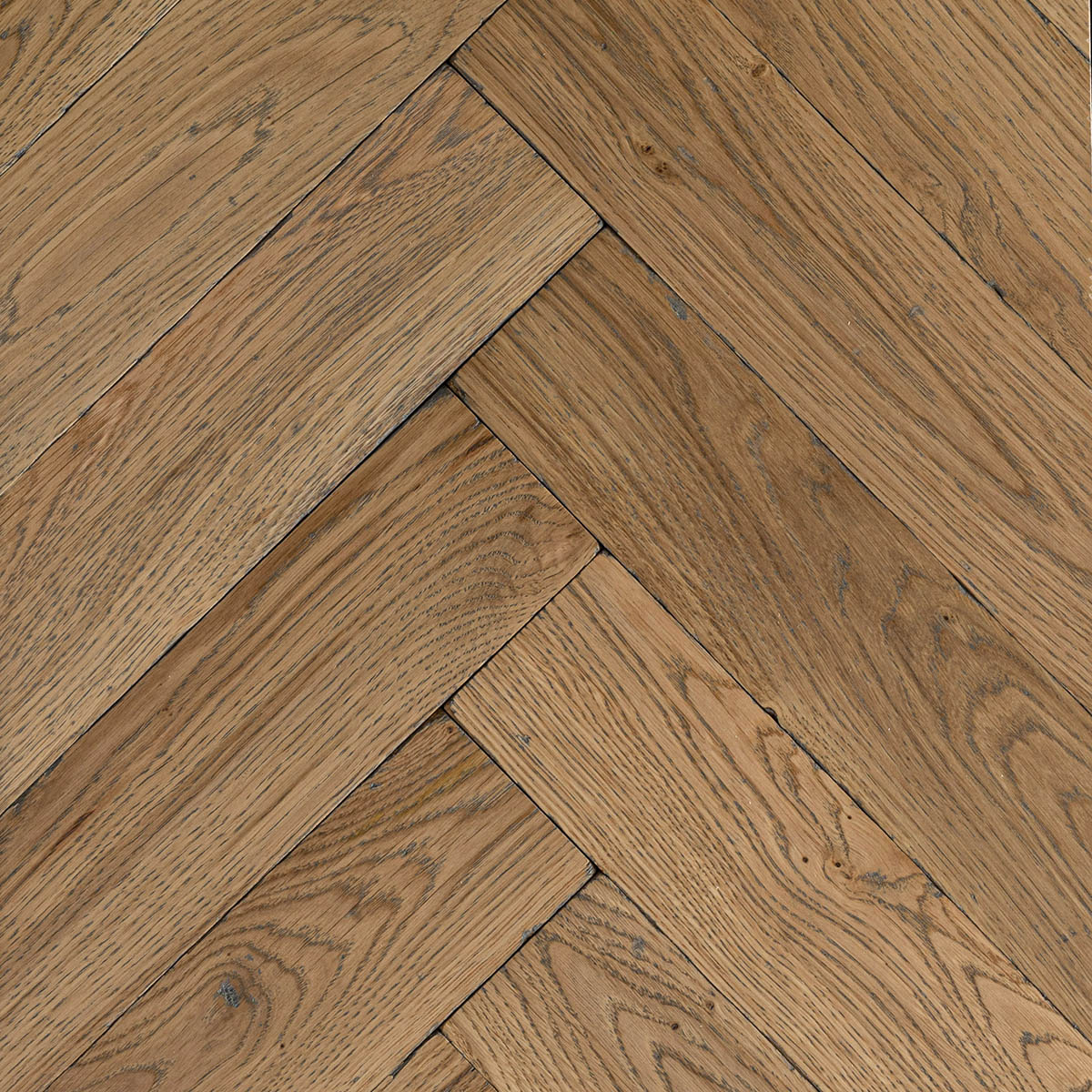 botham - Solid Oak Polished Herringbone Floor