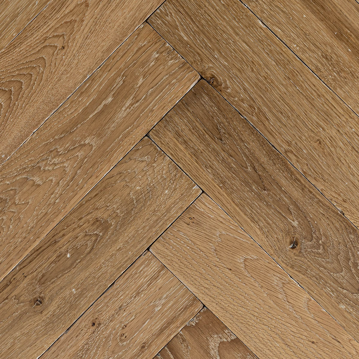 sheldon - Solid Oak Polished Herringbone Floor
